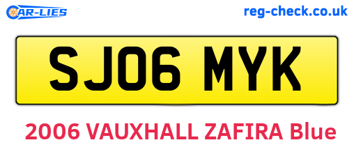 SJ06MYK are the vehicle registration plates.