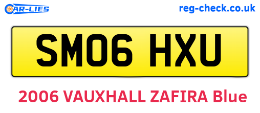 SM06HXU are the vehicle registration plates.