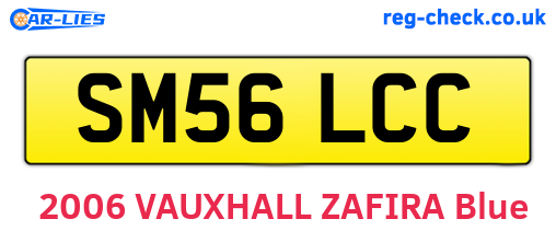 SM56LCC are the vehicle registration plates.