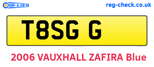 T8SGG are the vehicle registration plates.