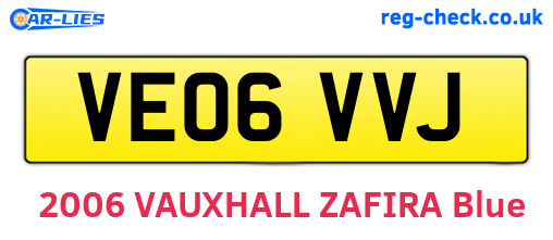 VE06VVJ are the vehicle registration plates.