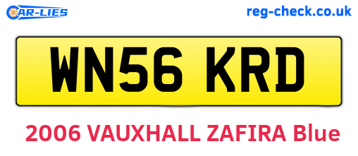 WN56KRD are the vehicle registration plates.