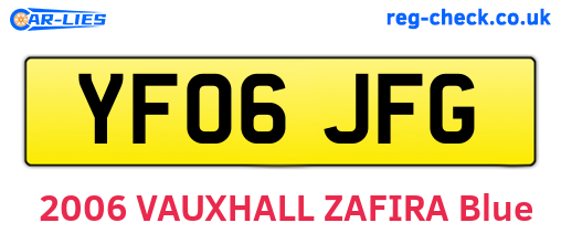 YF06JFG are the vehicle registration plates.