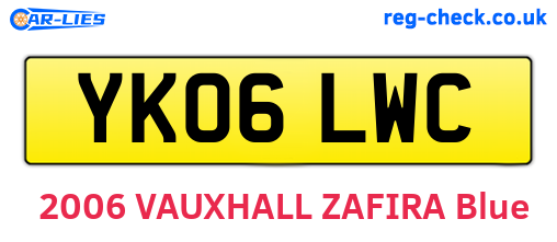 YK06LWC are the vehicle registration plates.