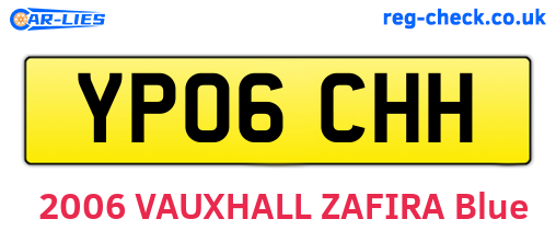 YP06CHH are the vehicle registration plates.