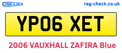 YP06XET are the vehicle registration plates.