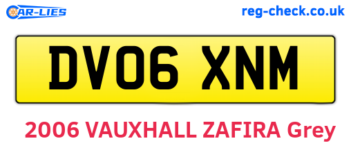 DV06XNM are the vehicle registration plates.
