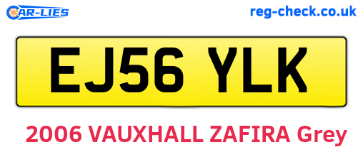EJ56YLK are the vehicle registration plates.