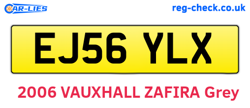 EJ56YLX are the vehicle registration plates.
