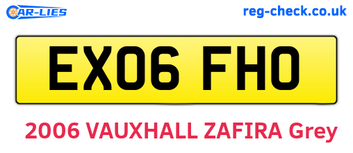EX06FHO are the vehicle registration plates.