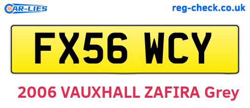 FX56WCY are the vehicle registration plates.