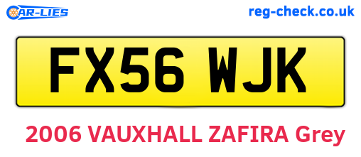 FX56WJK are the vehicle registration plates.