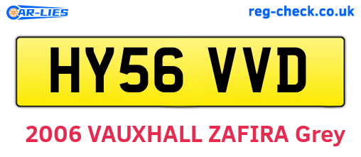 HY56VVD are the vehicle registration plates.