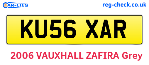 KU56XAR are the vehicle registration plates.