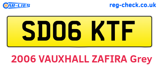SD06KTF are the vehicle registration plates.