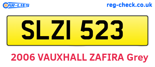 SLZ1523 are the vehicle registration plates.
