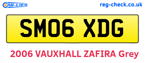 SM06XDG are the vehicle registration plates.