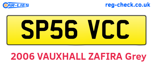 SP56VCC are the vehicle registration plates.