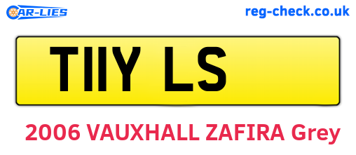 T11YLS are the vehicle registration plates.