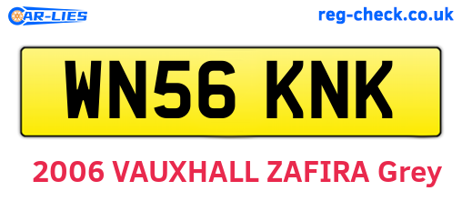 WN56KNK are the vehicle registration plates.