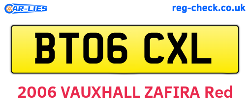 BT06CXL are the vehicle registration plates.