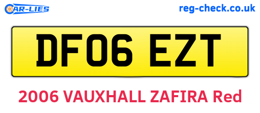 DF06EZT are the vehicle registration plates.