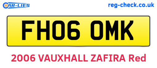 FH06OMK are the vehicle registration plates.