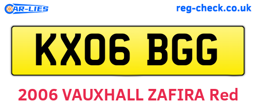 KX06BGG are the vehicle registration plates.