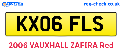 KX06FLS are the vehicle registration plates.