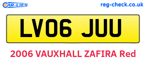 LV06JUU are the vehicle registration plates.
