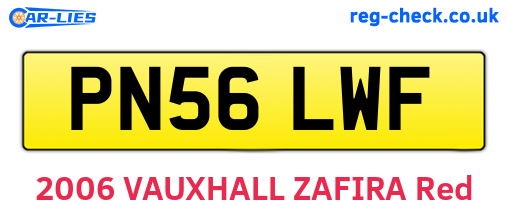 PN56LWF are the vehicle registration plates.