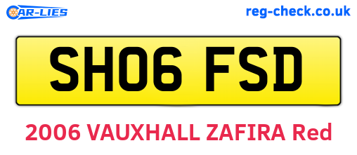 SH06FSD are the vehicle registration plates.
