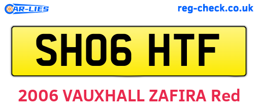 SH06HTF are the vehicle registration plates.