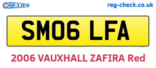 SM06LFA are the vehicle registration plates.