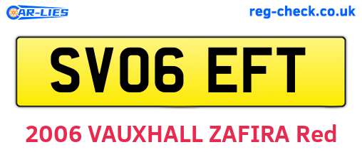 SV06EFT are the vehicle registration plates.