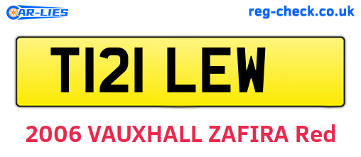 T121LEW are the vehicle registration plates.