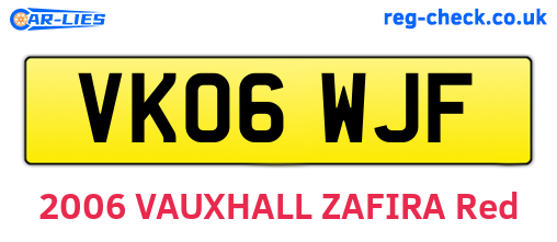VK06WJF are the vehicle registration plates.
