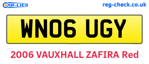 WN06UGY are the vehicle registration plates.
