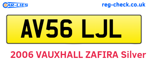 AV56LJL are the vehicle registration plates.