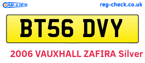 BT56DVY are the vehicle registration plates.