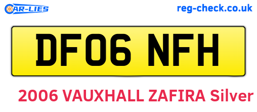 DF06NFH are the vehicle registration plates.