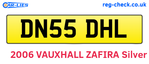 DN55DHL are the vehicle registration plates.