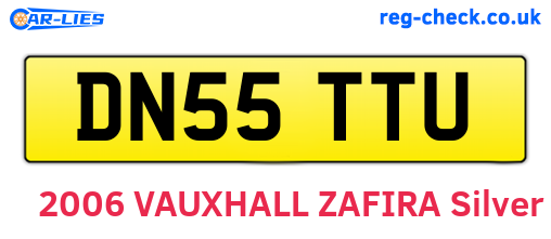 DN55TTU are the vehicle registration plates.