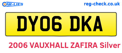 DY06DKA are the vehicle registration plates.