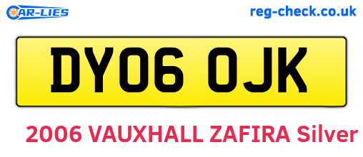 DY06OJK are the vehicle registration plates.