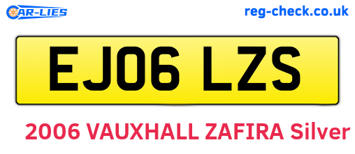 EJ06LZS are the vehicle registration plates.
