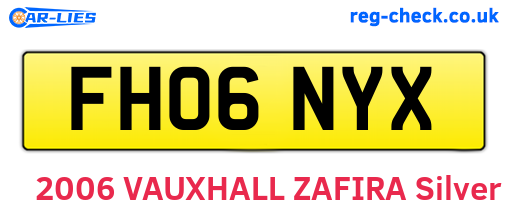 FH06NYX are the vehicle registration plates.