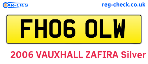 FH06OLW are the vehicle registration plates.