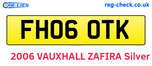 FH06OTK are the vehicle registration plates.
