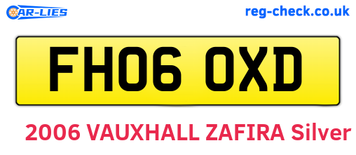 FH06OXD are the vehicle registration plates.